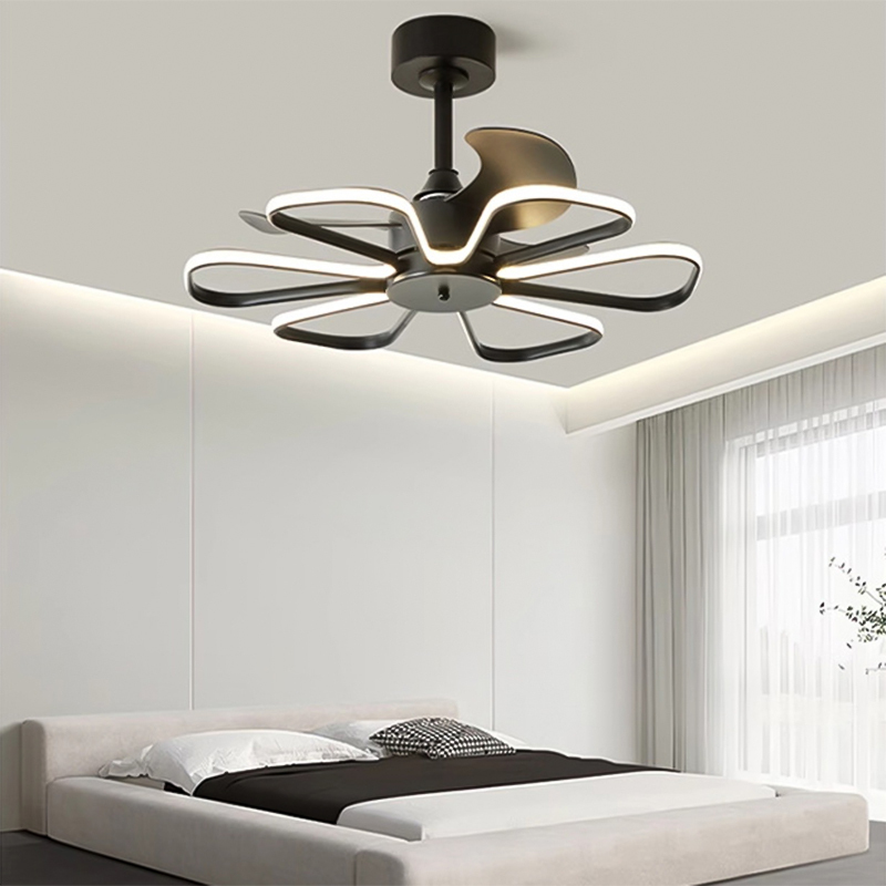 2026 New Nordic Ceiling Fan Light, Silent LED Fan Chandelier for Living, Dining & Bedroom, All-in-One Household Fan Lamp