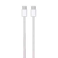 Kabel Data Pengisi Daya Cepat 60W Asli PD Teranyam 3ft 6ft Grosir untuk Ponsel 15 16 17 Usb C ke Usb C