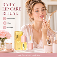 Huile à lèvres brillante effet cristal, waterproof, longue tenue, vegan, teinture pour les lèvres, hydratante, repulpante, nourrissante, gloss pour lèvres sèches