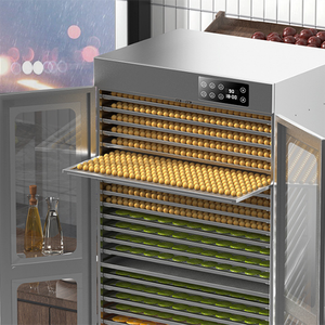 Déshydrateur alimentaire commercial grande capacité 28 plateaux, machine de séchage multifonction en acier inoxydable à 12 ventilateurs pour légumes, fruits et viande séchée - Product Image 3