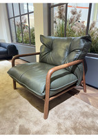 Fauteuil simple en bois massif de fabrication chinoise avec dossier rembourré, fauteuil d'appoint pour salon