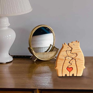 Ours <span class=keywords><strong>personnalisé</strong></span> <span class=keywords><strong>famille</strong></span> thème Puzzle en bois bricolage ornement de bureau nom de <span class=keywords><strong>famille</strong></span> <span class=keywords><strong>personnalisé</strong></span> maison déco mur signe cadeau pour la <span class=keywords><strong>famille</strong></span> - Product Image 5