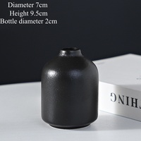 Vase à fleurs en céramique mat de style nordique ARM LVG, décoration d'intérieur en porcelaine, forme cylindrique, bouche étroite