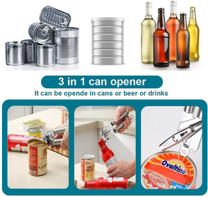 Herramientas de Cocina Duraderas, Abrelatas Multifunción Clásico KitchenAid 3 en 1, Abrelatas Manual de Acero Inoxidable - Product Image 6