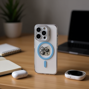 Custodia per cellulare IP14 a protezione completa, in doppio materiale con airbag e supporto, accessorio per obiettivo incluso - Product Image 2