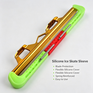 Protège-lames de patins à glace télescopiques en caoutchouc de silicone personnalisés ODM, ajustables, pour le patinage de vitesse professionnel - Product Image 3