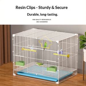 Fabrika Toptan Satış Tellerden Yapılmış Papağan Kafesi, Sazan Papağanları ve Kaplan Papağanları İçin Özel Şifreli Çok Kuşlu Büyük Boy Ev Tipi Villa Kuş Kafesi - Product Image 4