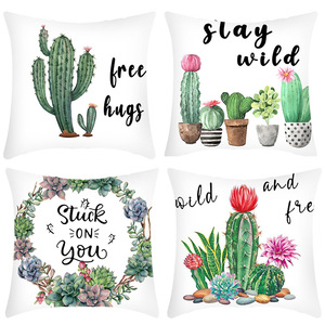 Almohadas estampadas con estampado de <span class=keywords><strong>cactus</strong></span>, funda de cojín para sofá para el hogar, funda de cojín para sala de estar y dormitorio, decoración del hogar - Product Image 5