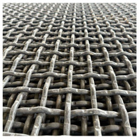 Maille métallique tissée en acier 65Mn résistante à l'usure et maille de criblage de minerai, adaptées aux cribleurs vibrants et aux concasseurs
