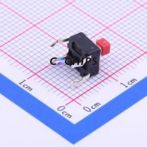 SKHHDGA010 Tactile Switch Through hole Component THT-4P,6x6mm Switch Single Pole Single Throw Rectangle Button Through Hole 6mm - Product Image 2