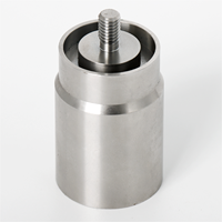Boîtier Cylindrique Fileté en Acier Inoxydable, Usiné CNC, Sur Mesure, Résistant à la Corrosion, Pièces de Coque pour Équipement d'Automatisation Robuste