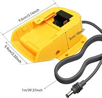Nouveau chargeur de batterie mini étanche IP65 à large plage de tension 12V-240V, adaptateur de charge rapide, câble d'alimentation CE/FCC/ROHS pour