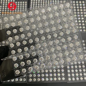 Производство драгоценных камней круглый блестящий вырезанный лабораторный VVS1 Свободный Муассанит бриллиант для обручальных колец - Product Image 1