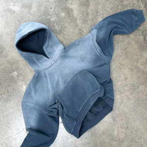Sweat-shirts à capuche personnalisés pour hommes 100 % coton, collection automne, écologiques, coupe oversize, streetwear épais, service OEM - Product Image 2