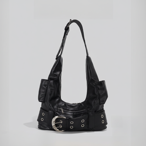 Sac à main mini vintage pour femme, tissé, avec nœud, en forme de dumpling, sac d'épaule, sac de style minimaliste, sac en tricot de niche - Product Image 1