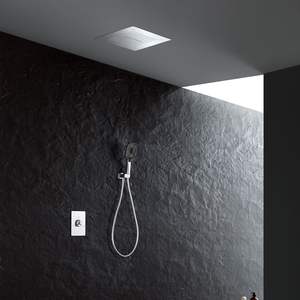 Ensemble <span class=keywords><strong>de</strong></span> <span class=keywords><strong>douche</strong></span> mural dissimulé avec pulvérisateur <span class=keywords><strong>de</strong></span> <span class=keywords><strong>plafond</strong></span> intégré et pommeau <span class=keywords><strong>de</strong></span> <span class=keywords><strong>douche</strong></span> triple fonction, <span class=keywords><strong>fixation</strong></span> <span class=keywords><strong>de</strong></span> salle <span class=keywords><strong>de</strong></span> bain discrète - Product Image 6