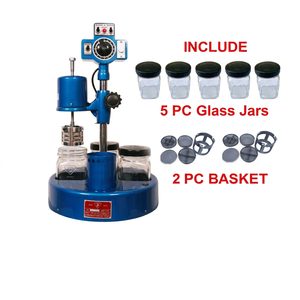Machine de nettoyage de montres GS2047A avec 5 bocaux en verre et 2 paniers, outil de réparation métallique multifonction - Product Image 1