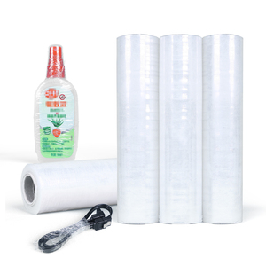 عالية الجودة شفافة فيلم Pe لينة تمتد التفاف البلاستيك الكرتون لتعبئة مخصصة كيس معبأة بولي المواد الشحن - Product Image 1