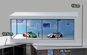 Vitrine de présentation pour voitures de luxe |   Acrylique haute clarté et lumières LED |   Parfait pour les passionnés de modèles réduits de voitures - Product Image 5