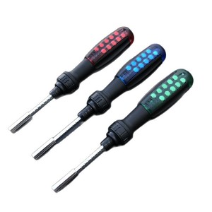 11 In 1 Multifunctional <b>Screwdriver</b> Set Ratcheting Interchangeable Bits Plastic Handle Anti Slip Texture Diy Tool Kit - Product Image 5