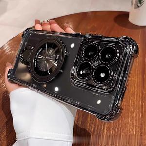 Custodia per Telefono Antiurto con Supporto Magnetico per <span class=keywords><strong>Xiaomi</strong></span> 15 <span class=keywords><strong>Pro</strong></span> 15 Ultra 14 <span class=keywords><strong>13</strong></span> <span class=keywords><strong>Cover</strong></span> Trasparente per Redmi Note 15 14 - Product Image 5