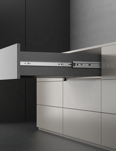 Modernplus 304 thép không gỉ mở rộng toàn bộ 45mm trượt ngăn kéo ổ bi mềm cho nhà bếp phòng ngủ phòng tắm - Product Image 4