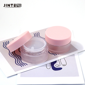 Petit pot en plastique PETG d'emballage cosmétique avec couvercle rose pour gommage <span class=keywords><strong>baume</strong></span> à lèvres soins de la peau 5g 10g 15g - Product Image 3