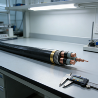 Câble minier robuste WD-MYJY43 0,6/1 kV, blindé SWA, LSZH, résistant au feu, pour projets de sécurité industrielle dans les mines