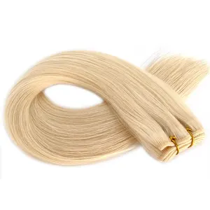 Factory price raw vietnamese weft hair machine double drawn human hair extensions salon quality last 12 months