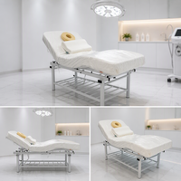Table de massage électrique de luxe réglable pour soins du visage et extensions de cils, idéale pour salons de beauté et esthéticiennes