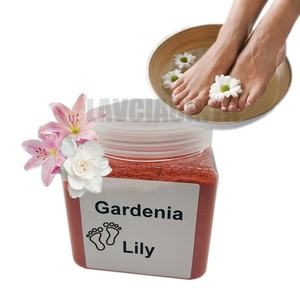 Set de Pedicura de 2 Pasos para <span class=keywords><strong>Spa</strong></span> de Pies con Lodo de Cristal de Lavanda Relajante, Exfoliante de Sal para Pies, Gel Hidratante y Blanqueador, Sal para Pies, Uso en Salón de Belleza - Product Image 3