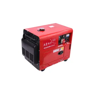 Generador eléctrico portátil de alta calidad, generador de diésel silencioso de 220v y 380v, 3kw, 5kw/5kva, 6kw y 10kw
