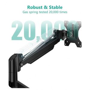 Soporte de Monitor con Resorte de Gas de Alta Resistencia, VESA 75x75/100x100, Altura e Inclinación Ajustables - Product Image 3