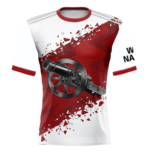 26 Saison Nouveau T-shirt à manches courtes de football pour jeunes, haut d'entraînement à séchage rapide en stock, nom et numéro d'impression personnalisés - Product Image 4