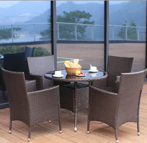 الطاولة والكرسي الأكثر مبيعًا المصنوع من الخيزران الهندي للقهوة وحاصل على شهادة اللجنة الأوروبية (CE) رقم الموديل HC-0068