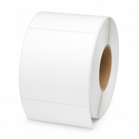 Rouleau d'étiquettes thermiques directes carrées personnalisées de 100 mm x 100 mm, autocollantes, vierges, avec code-barres, pour la logistique, l'expédition et le marquage des produits