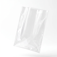 Sacs en polyéthylène LDPE transparents à extrémité ouverte, imprimés sur mesure, pour l'emballage de vêtements de boutique, de cadeaux et de marchandises
