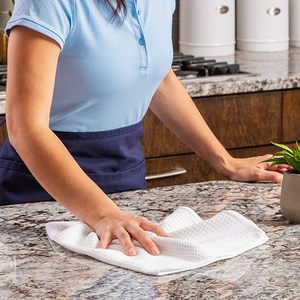 <span class=keywords><strong>Serviette</strong></span> de <span class=keywords><strong>cuisine</strong></span> gaufrée ultra-absorbante en microfibre, idéale pour nettoyer et sécher la vaisselle à la maison, au bar ou au restaurant - Product Image 5