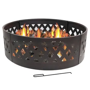 Camping 36 inch steel Fire pit ring