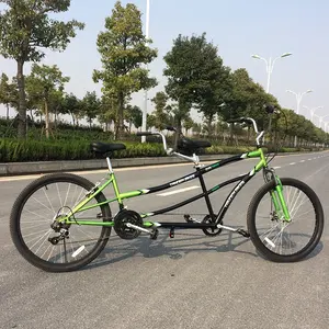 26" steel frame 21 Speed CE cheaper two people tandem mountain bike