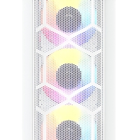 Casing PC Gaming White TDI1104 ATX Micro ATX dengan Kaca Temper 3mm dan Panel Depan Mesh