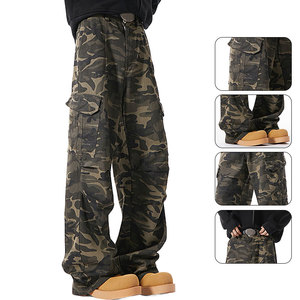 <span class=keywords><strong>Pantaloni</strong></span> Cargo Larghi <span class=keywords><strong>Mimetici</strong></span> Personalizzati YUCE da <span class=keywords><strong>Uomo</strong></span>, in Twill Pesante, Tattici, Streetwear, Multitasche - Product Image 2