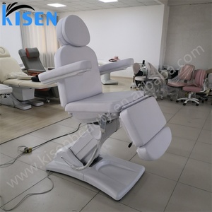 KISEN Modern Salon Furniture Luxury Adjustable Eyelash SPA Bed 4 Motors Electric Luxury Facial Massage <b>Table</b> Facial Beauty Bed - Product Image 6