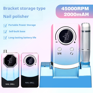 Ponceuse à ongles électrique <span class=keywords><strong>portable</strong></span> sans fil 45000 tr/min avec écran LCD, rechargeable, faible bruit, lime à ongles professionnelle 6 - Product Image 2