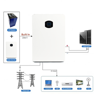 แบตเตอรี่ Lifepo4พลังงานต่ำแบบ All In One ระบบเก็บพลังงานที่บ้าน2.56KWh 7.17KWh 3KWh แบตเตอรี่ลิเธียมพร้อมอิน<span class=keywords><strong>เวอร์</strong></span>เตอร์รองรับ WiFi - Product Image 6