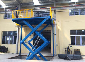1-5Tons Fixo Hidráulico Elétrico Scissor Lift Plataforma De Trabalho Estacionário Pesado Carregando Mesa De Elevador Preço - Product Image 2