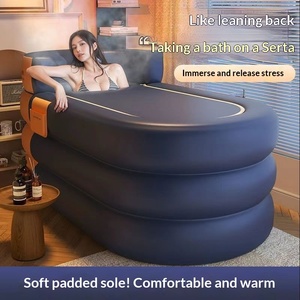 <span class=keywords><strong>Baignoire</strong></span> gonflable <span class=keywords><strong>pliable</strong></span> pour adultes et bébés, en PVC, pour usage domestique - Product Image 2