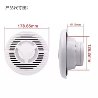 Haut-parleur/haut-parleur marin HASDA d'origine usine FASHION BT 2 voies 120W 6'' étanche pour bateau extérieur H-058