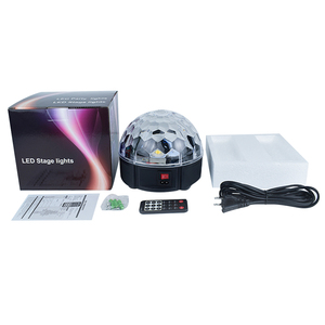 Ysh New <span class=keywords><strong>LED</strong></span> Ma Thuật Bóng Ánh Sáng 12-Màu Sắc Tự Động Sân Khấu Chiếu Disco Chiếu Sáng Âm Nhạc Âm Thanh Kích Hoạt 10W Điều Khiển Từ Xa Cho Khách Sạn - Product Image 5