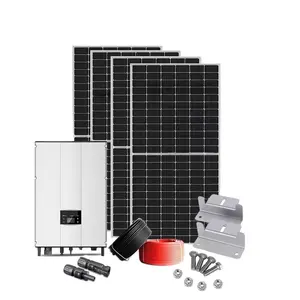Solar Panels Hybrid Off Grid Energy System Home Solar System Complete Full Set Set for Home 5kw 10kw 25kw 30kw Roof & Ground